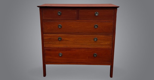 Commode vintage remise à neuf en bois massif de wengé Pickfords LTD