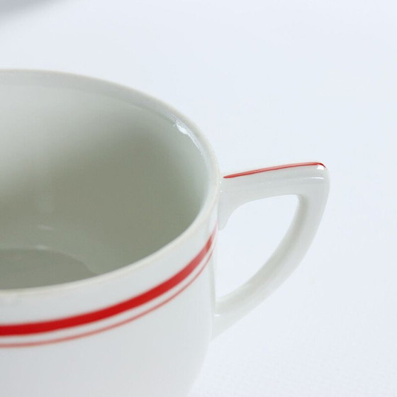 Image 1 of Ensemble de 4 tasses en porcelaine vintage, Tchécoslovaquie 1960