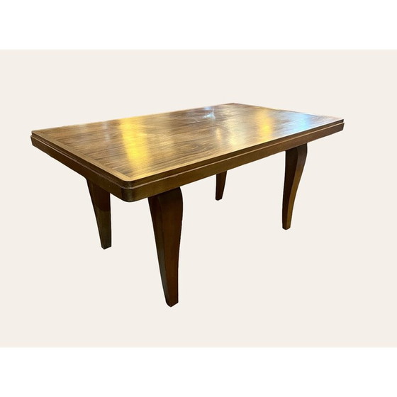Image 1 of Table vintage en ébène de macassar par Vallin, 1940