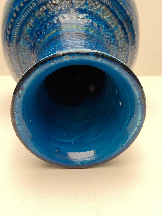 Image 1 of Vase Rimini Blue, Aldo Londi For Bitossi