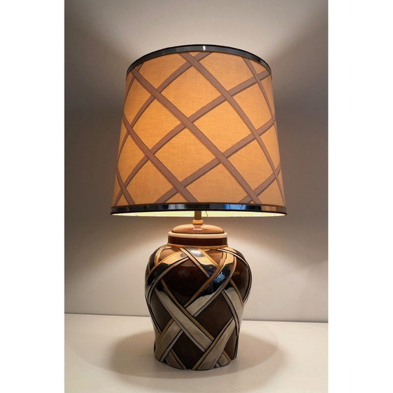 Image 1 of Paire de lampes en céramique vintage, France 1970