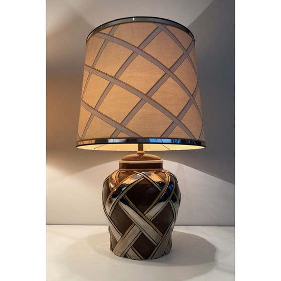 Image 1 of Paire de lampes en céramique vintage, France 1970