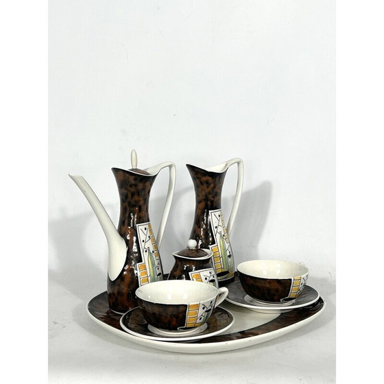 Image 1 of Service de théières en céramique du milieu du siècle par Alfa Ceramiche, Italie, années 1950