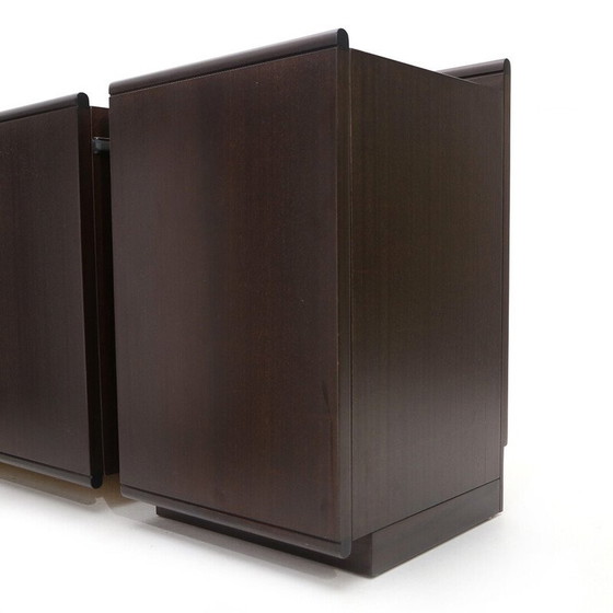 Image 1 of Buffet vintage en bois d'acajou avec table extractible par Giuseppe Scagliotti, 1970