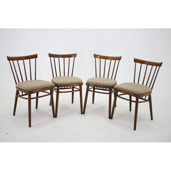 Image 1 of Ensemble de 4 chaises de salle à manger vintage par Tatra, Tchécoslovaquie 1960