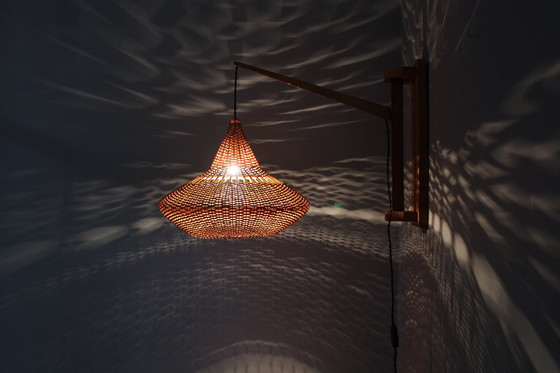 Image 1 of Lampe murale en bois des années 1960 par Pokrok Zilina, Tchécoslovaquie