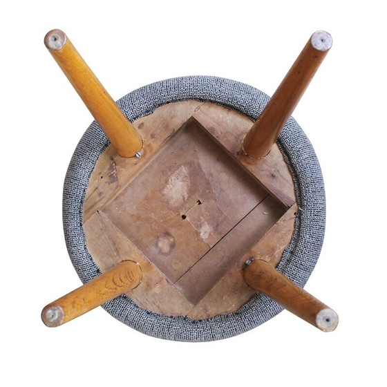 Image 1 of Tabouret en tissu du Mid Century, années 1960