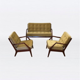 Ensemble de salon vintage FD123 par Orla Molgaard-Nielsen - années 1940