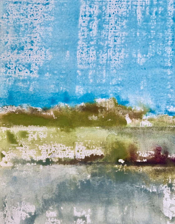 Image 1 of Eugene Eechaut 1928-2019 Grande Aquarelle De Qualité 