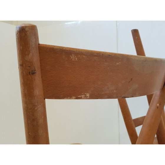 Image 1 of Ensemble de 3 chaises vintage par Adolf Schneck pour Schâfer, 1940