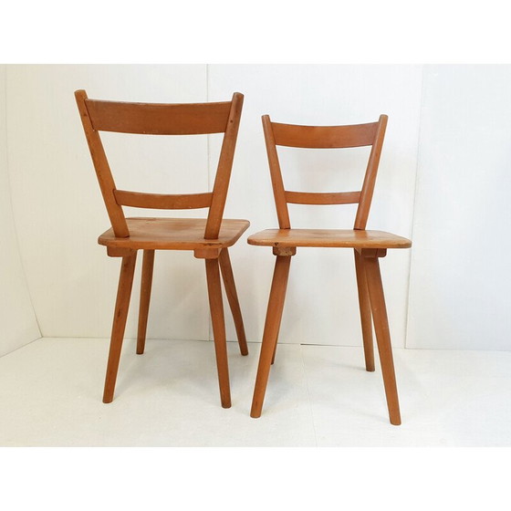 Image 1 of Ensemble de 3 chaises vintage par Adolf Schneck pour Schâfer, 1940
