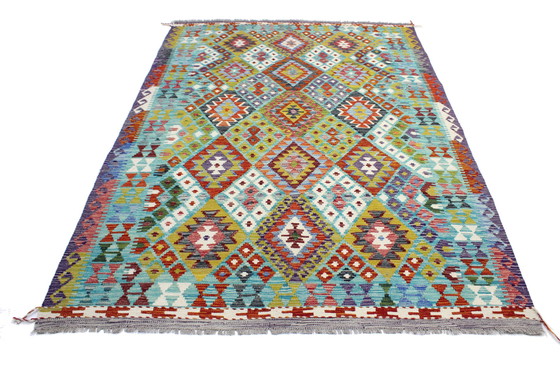 Image 1 of Original Old Style Kelim Afghan 247 X 178 Cm Top condition