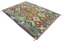 Original Old Style Kelim Afghan 247 X 178 Cm Top condition