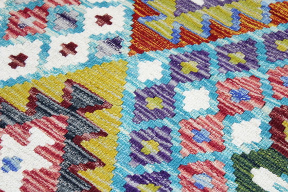 Image 1 of Original Old Style Kelim Afghan 247 X 178 Cm Top condition