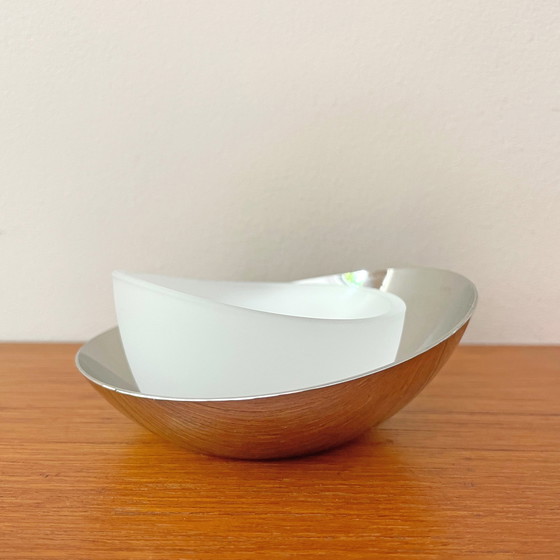 Image 1 of 2 Bougeoirs à cire Stelton Denmark Opal Chrome