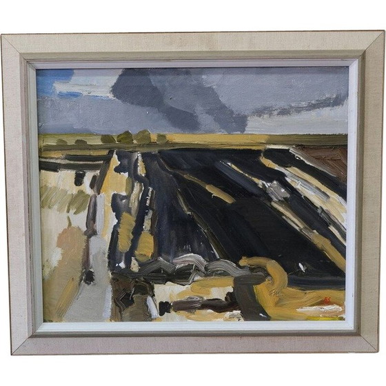 Image 1 of Lithographie vintage à l'huile de Bengt Sandberg, 1960