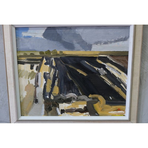 Image 1 of Lithographie vintage à l'huile de Bengt Sandberg, 1960