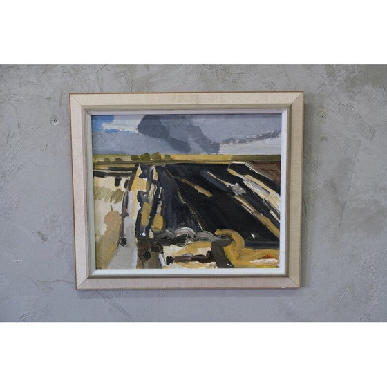 Image 1 of Lithographie vintage à l'huile de Bengt Sandberg, 1960