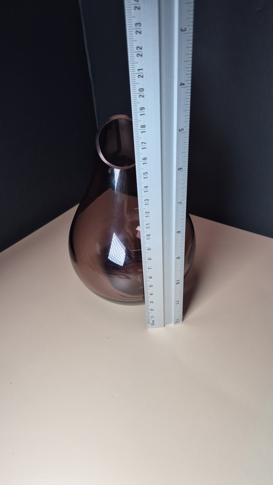 Image 1 of Ase En Verre D'Améthyste Violet Fait Main Ikea Sannolik – Hauteur 18 Cm