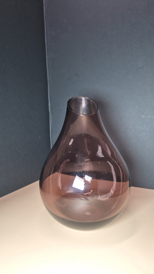 Ase En Verre D'Améthyste Violet Fait Main Ikea Sannolik – Hauteur 18 Cm