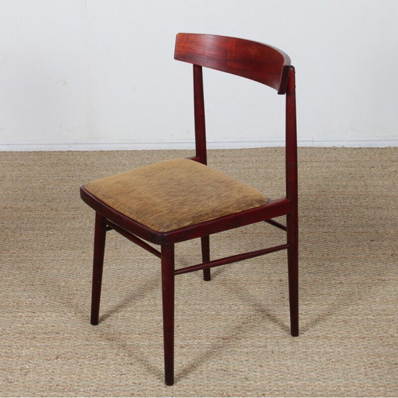 Image 1 of Ensemble de 4 chaises tchèques vintage par Ton, 1970
