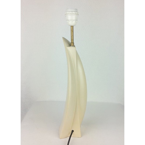 Image 1 of Lampe vintage "Concorde" en céramique blanche, 1960