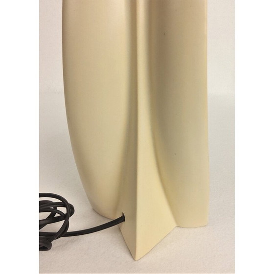 Image 1 of Lampe vintage "Concorde" en céramique blanche, 1960