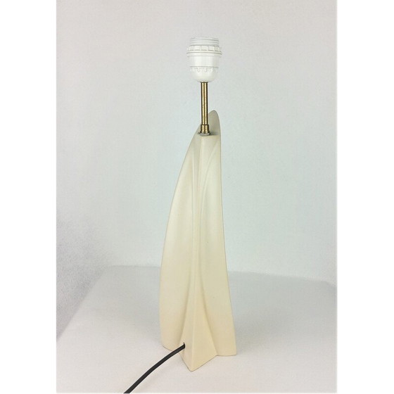 Image 1 of Lampe vintage "Concorde" en céramique blanche, 1960