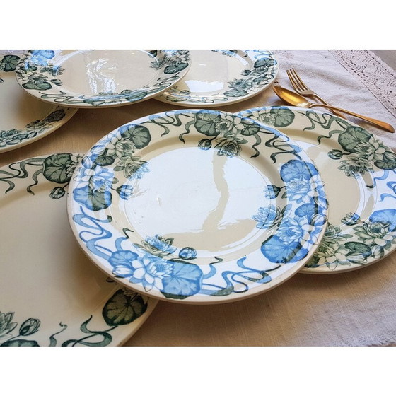 Image 1 of Set de 6 assiettes à dîner vintage