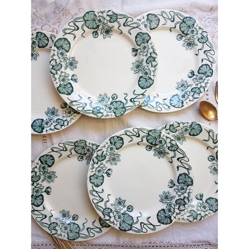 Set de 6 assiettes à dîner vintage