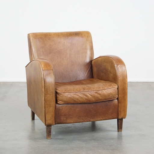 Fauteuil en cuir de bœuf