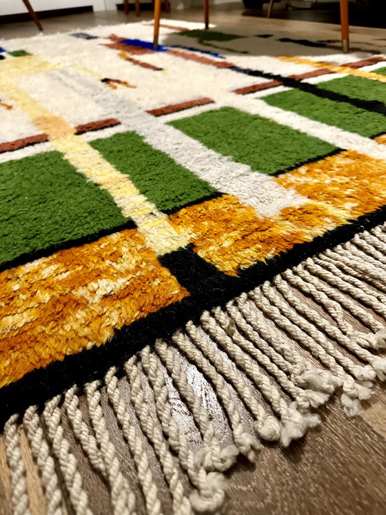 Image 1 of Tapis design abstrait marocain vintage Mid Century