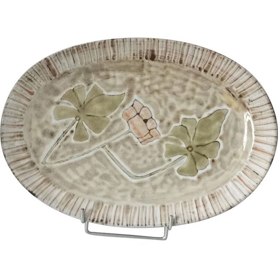 Image 1 of Plat en céramique vintage de l'Atelier Vieux Moulin, 1960