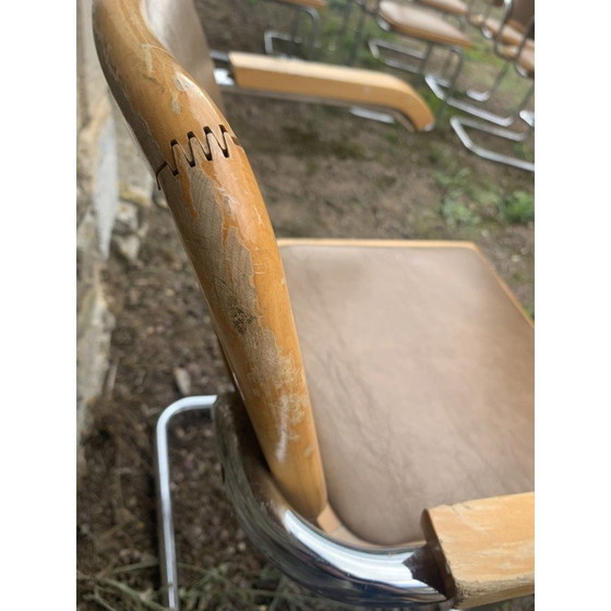 Image 1 of Paire de chaises vintage B64 de Marcel Breuer, 1980