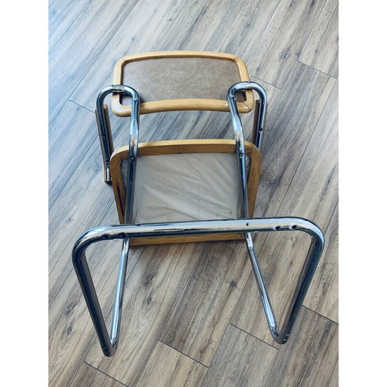 Image 1 of Paire de chaises vintage B64 de Marcel Breuer, 1980