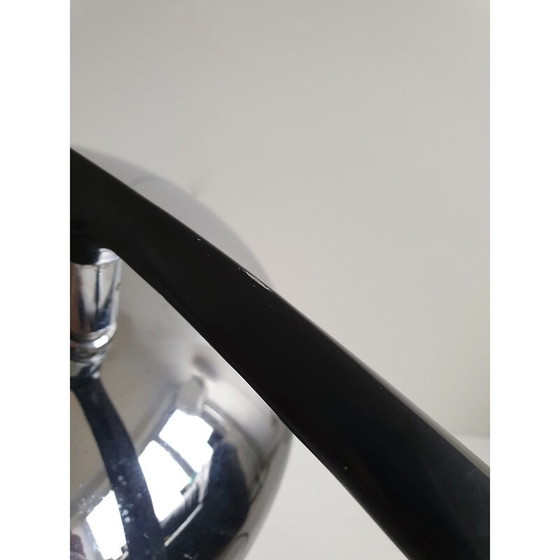 Image 1 of Lampe de table vintage noire et chromée par Fase, 1960