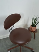 Chaise de bureau pivotante Brown Design Kovonaa