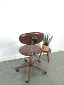 Chaise de bureau pivotante Brown Design Kovonaa
