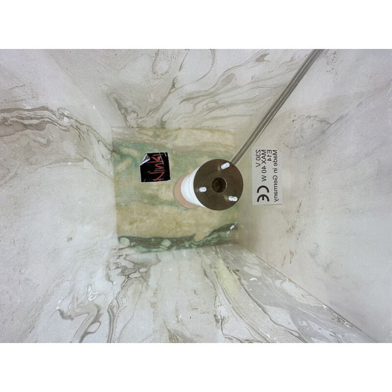 Image 1 of Lampe de table cube en lucite, Mid Century, années 1970