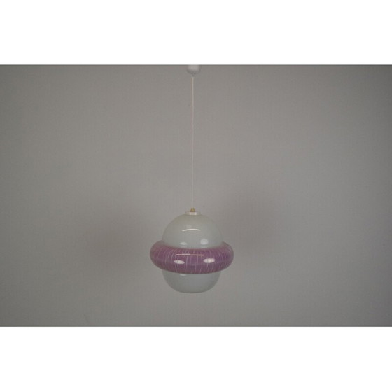 Image 1 of Suspension en verre vintage, Tchécoslovaquie 1960