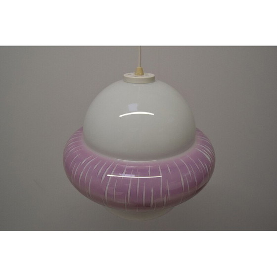 Image 1 of Suspension en verre vintage, Tchécoslovaquie 1960