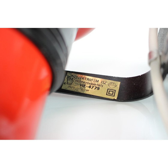 Image 1 of Paire d'appliques vintage en métal, chrome et plastique pour Elektrofem, Hongrie 1970