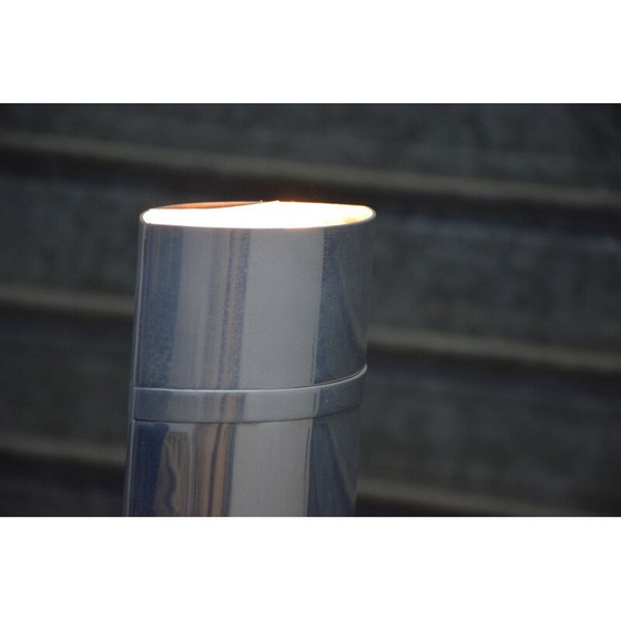 Image 1 of Lampadaire vintage en tôle d'acier époxy noir par Yonel Lebovici, 1981