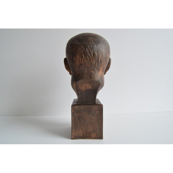 Image 1 of Buste vintage en céramique de Jan Masaryk, années 1950