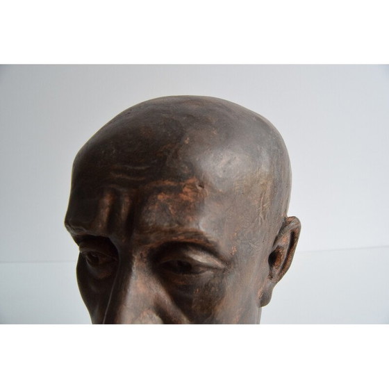 Image 1 of Buste vintage en céramique de Jan Masaryk, années 1950