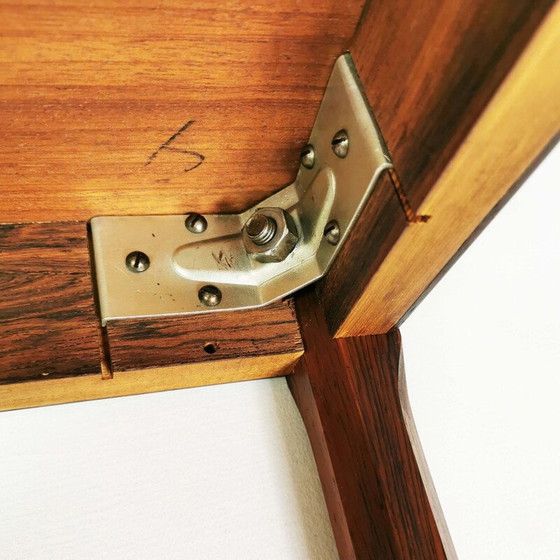 Image 1 of Table basse carrée vintage en bois de rose, Danemark 1960