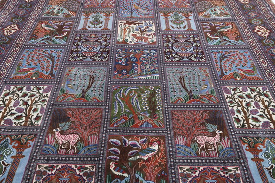 Image 1 of Tapis persan original noué à la main Kashmar Fein Paradise Design 400 X 295 Cm Top Condition