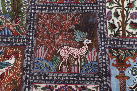 Image 1 of Tapis persan original noué à la main Kashmar Fein Paradise Design 400 X 295 Cm Top Condition