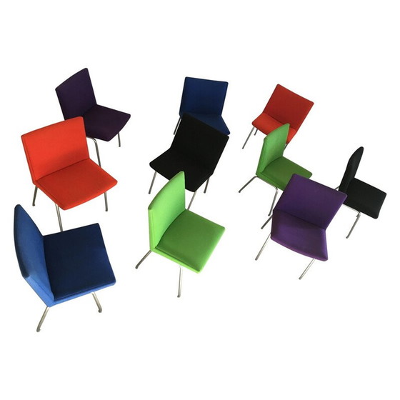 Image 1 of Vintage Hans Ensemble de 10 chaises d'aéroport par J. Wegner pour A.P. Stolen Inc