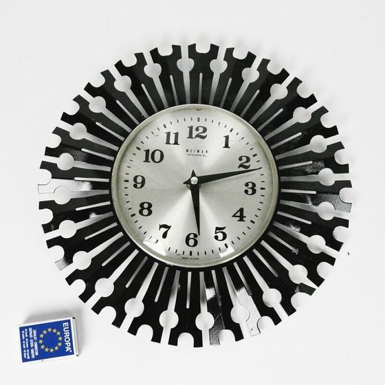 Image 1 of Horloge murale vintage par Weimar, Allemagne 1970